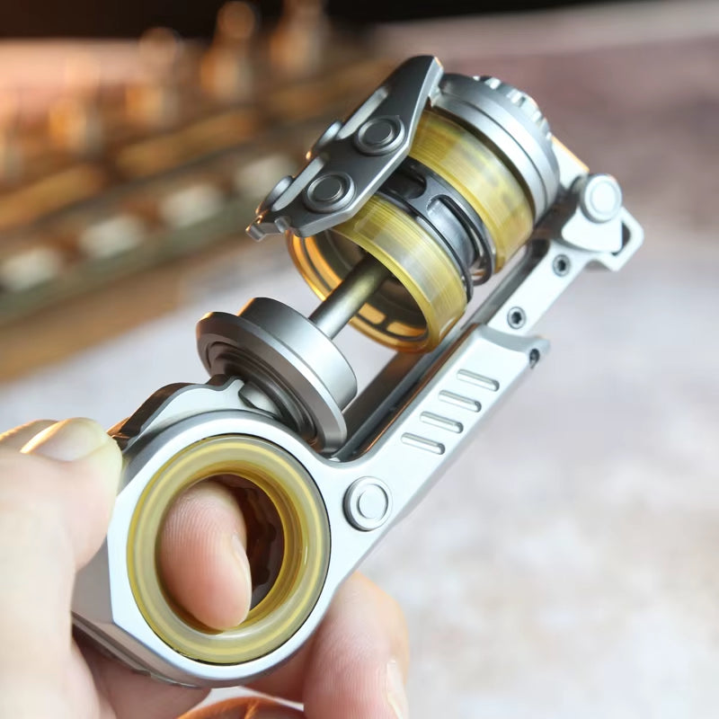 Sinian PEI & Steel Tuning Fork Fidget Slider - ADHD Focus Push Egg Sensory Toy Anxiety Relief Adult Edcfor Adult Children Gift