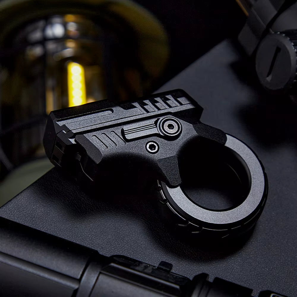ZOOM EDC Youth Edition Pushing Card Fidget Spinner Crisp Sound Push Slider Anxiety Stress Relief Ratchet Metal Decompression Toy