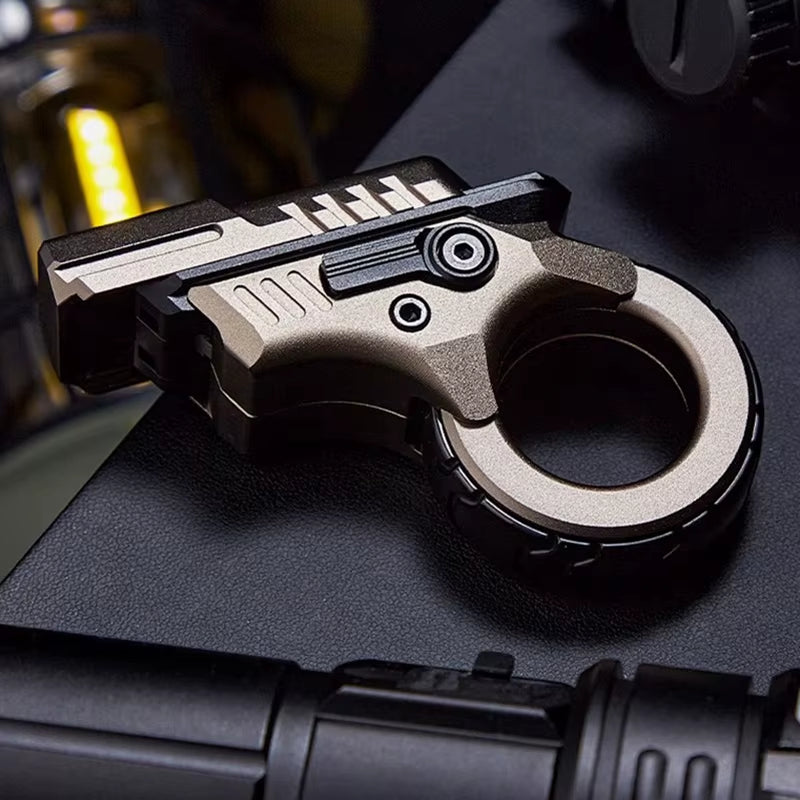 ZOOM EDC Youth Edition Pushing Card Fidget Spinner Crisp Sound Push Slider Anxiety Stress Relief Ratchet Metal Decompression Toy