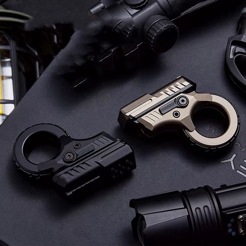 ZOOM EDC Youth Edition Pushing Card Fidget Spinner Crisp Sound Push Slider Anxiety Stress Relief Ratchet Metal Decompression Toy