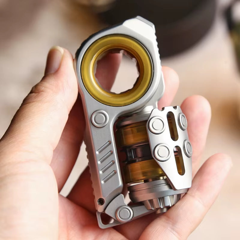 Sinian PEI & Steel Tuning Fork Fidget Slider - ADHD Focus Push Egg Sensory Toy Anxiety Relief Adult Edcfor Adult Children Gift