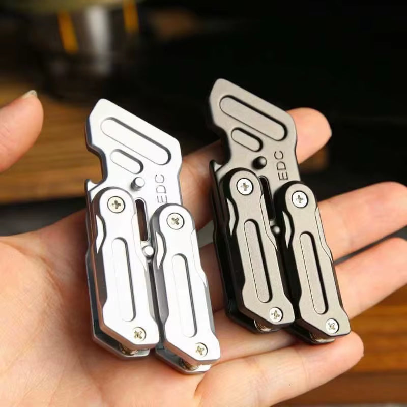 Metal Magnetic Fidget Coin EDC Adult Multifunctional Crowbar Slider Decompression Toy Anxiety Stress Relief Gift