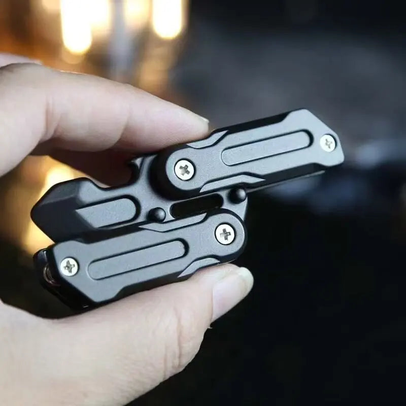 Metal Magnetic Fidget Coin EDC Adult Multifunctional Crowbar Slider Decompression Toy Anxiety Stress Relief Gift