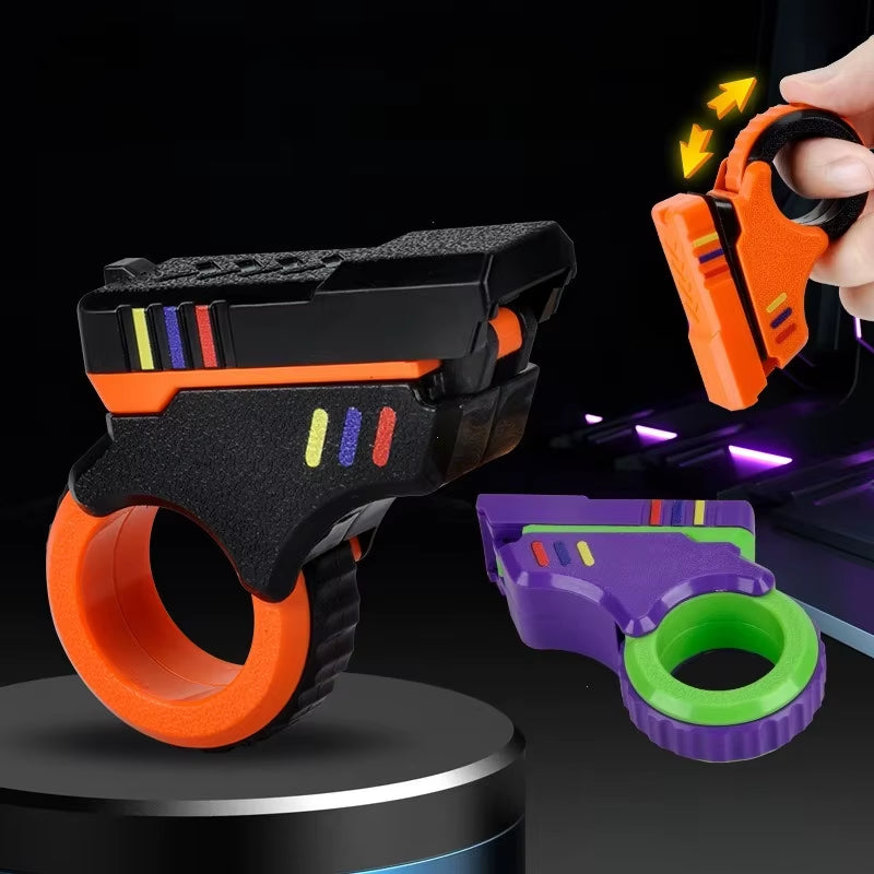 Rotary Finger Sliders Fidget Toys Office Pressure Relief Slider Ratchet Finger Fidget 3D Printed Fidegt Toys Fingertip Textured