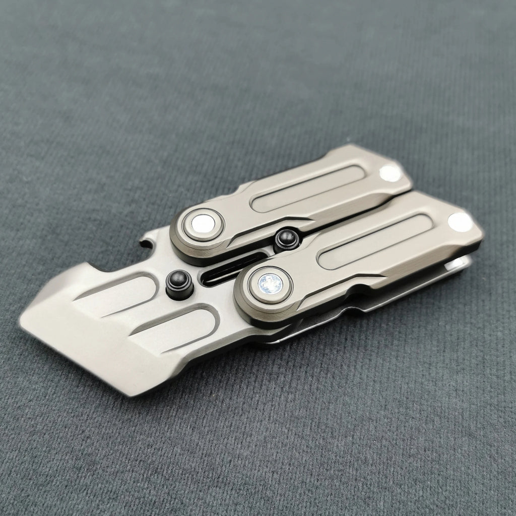 Metal Magnetic Fidget Coin EDC Adult Multifunctional Crowbar Slider Decompression Toy Anxiety Stress Relief Gift