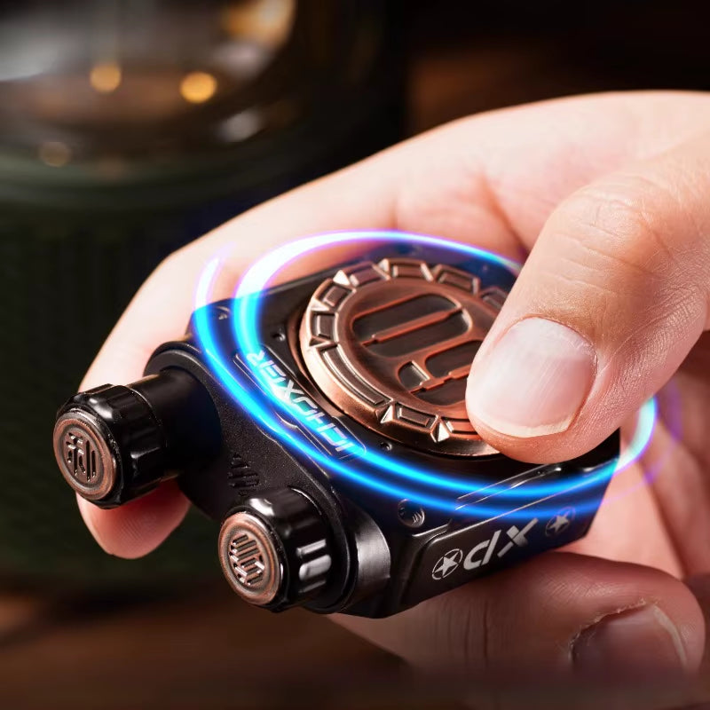 EDC Metal Fidget Spinner Roller Magnetic Push Coin Stress Relief Toy Pushing Card Haptic Coin Ratchet Wheel Relieve Clicker