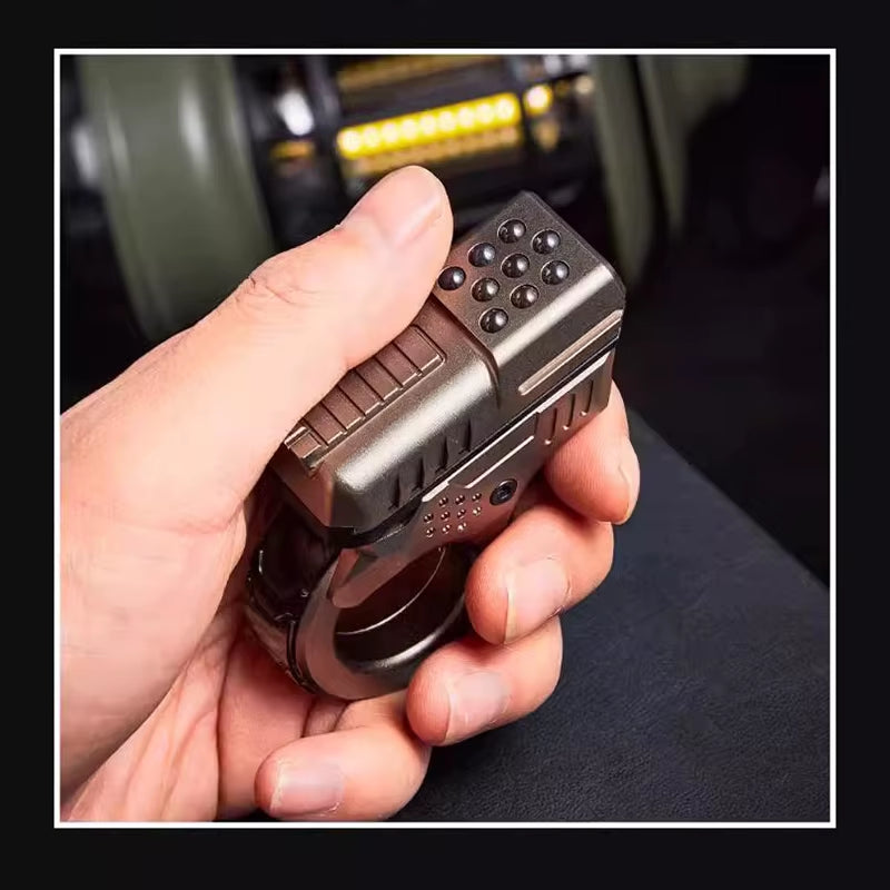 ZOOM EDC Youth Edition Pushing Card Fidget Spinner Crisp Sound Push Slider Anxiety Stress Relief Ratchet Metal Decompression Toy