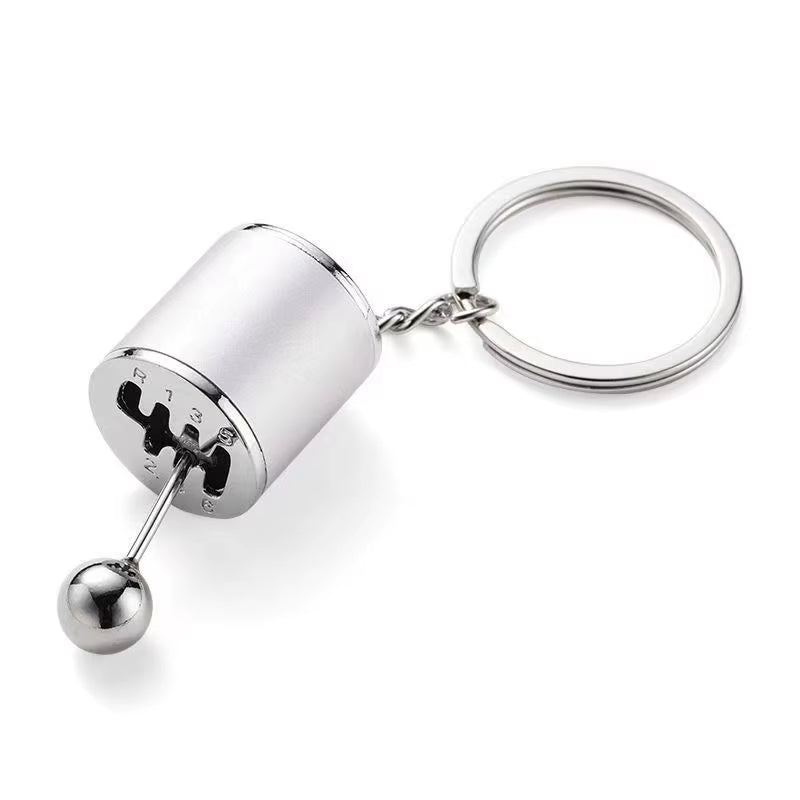 Keychain Mini Turbo Turbocharger Car-Styling Keyring Gear Gearbox Pendant Keychain Stick Knobs Keyring Shift Metal Fidget Toys