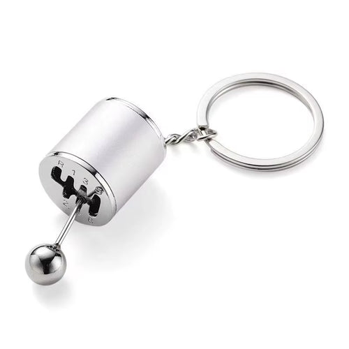 Keychain Mini Turbo Turbocharger Car-Styling Keyring Gear Gearbox Pendant Keychain Stick Knobs Keyring Shift Metal Fidget Toys